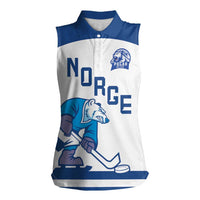 Custom Norway Hockey Women Sleeveless Polo Shirt Norge Polar Bears