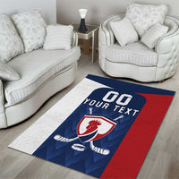 Custom France Hockey Area Rug Les Bleus Go Champions