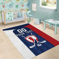 Custom France Hockey Area Rug Les Bleus Go Champions