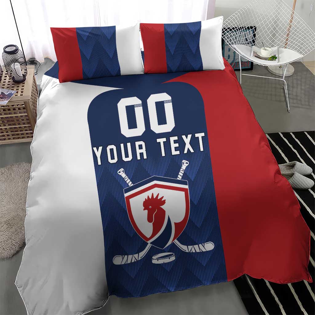Custom France Hockey Bedding Set Les Bleus Go Champions