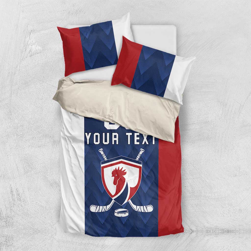 Custom France Hockey Bedding Set Les Bleus Go Champions