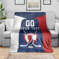 Custom France Hockey Blanket Les Bleus Go Champions