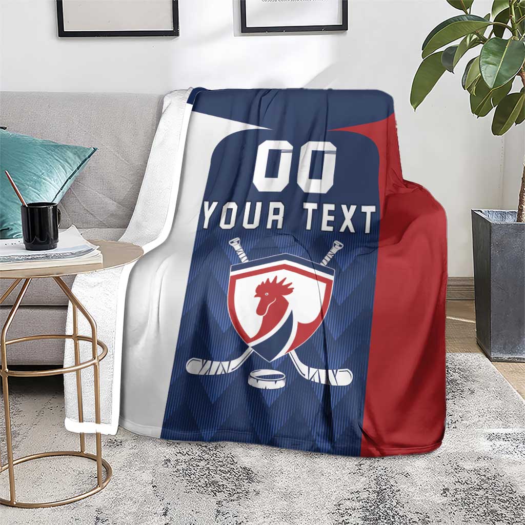 Custom France Hockey Blanket Les Bleus Go Champions
