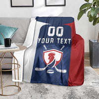 Custom France Hockey Blanket Les Bleus Go Champions