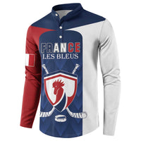 Custom France Hockey Button Sweatshirt Les Bleus Go Champions