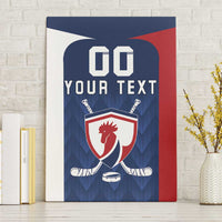 Custom France Hockey Canvas Wall Art Les Bleus Go Champions
