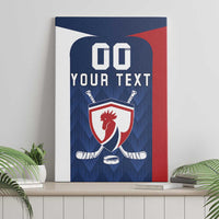 Custom France Hockey Canvas Wall Art Les Bleus Go Champions