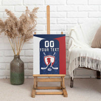 Custom France Hockey Canvas Wall Art Les Bleus Go Champions