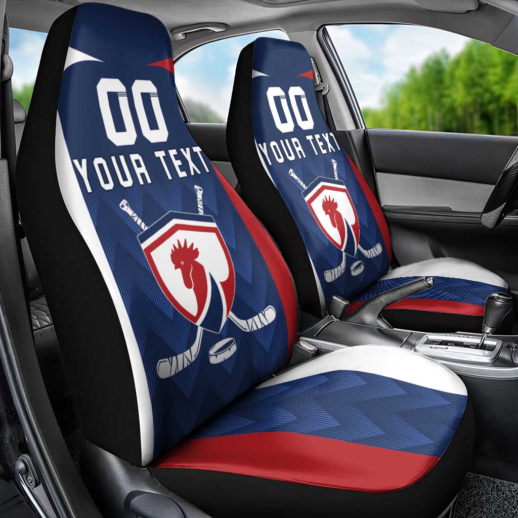 Custom France Hockey Car Seat Cover Les Bleus Go Champions
