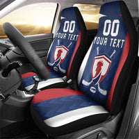 Custom France Hockey Car Seat Cover Les Bleus Go Champions