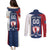 Custom France Hockey Couples Matching Puletasi and Long Sleeve Button Shirt Les Bleus Go Champions