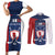 Custom France Hockey Couples Matching Short Sleeve Bodycon Dress and Long Sleeve Button Shirt Les Bleus Go Champions