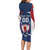 Custom France Hockey Family Matching Long Sleeve Bodycon Dress and Hawaiian Shirt Les Bleus Go Champions