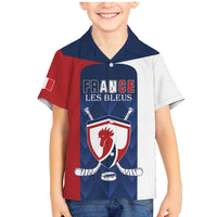 Custom France Hockey Family Matching Mermaid Dress and Hawaiian Shirt Les Bleus Go Champions