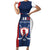 Custom France Hockey Family Matching Short Sleeve Bodycon Dress and Hawaiian Shirt Les Bleus Go Champions