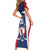 Custom France Hockey Family Matching Short Sleeve Bodycon Dress and Hawaiian Shirt Les Bleus Go Champions