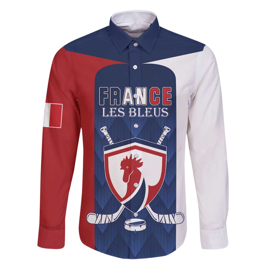 Custom France Hockey Family Matching Summer Maxi Dress and Hawaiian Shirt Les Bleus Go Champions