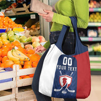 Custom France Hockey Grocery Bag Les Bleus Go Champions