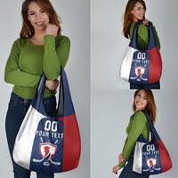 Custom France Hockey Grocery Bag Les Bleus Go Champions