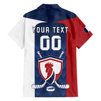 Custom France Hockey Hawaiian Shirt Les Bleus Go Champions