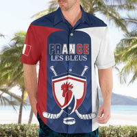 Custom France Hockey Hawaiian Shirt Les Bleus Go Champions
