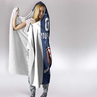 Custom France Hockey Hooded Blanket Les Bleus Go Champions