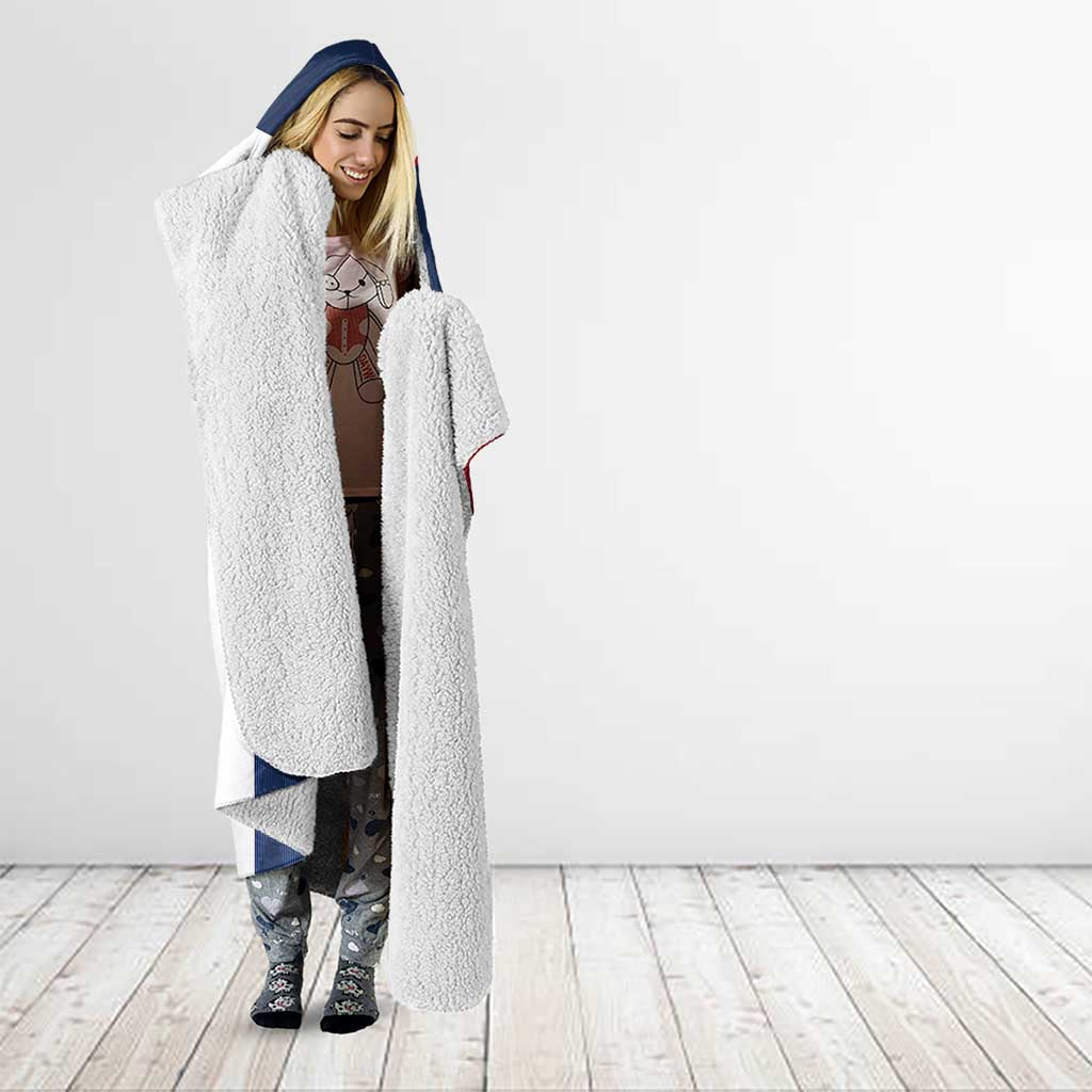 Custom France Hockey Hooded Blanket Les Bleus Go Champions