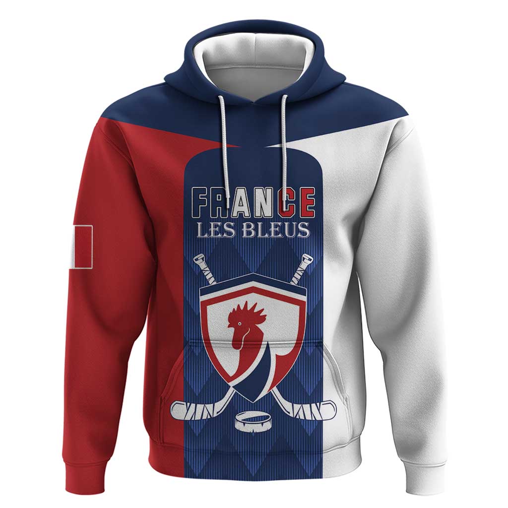 Custom France Hockey Hoodie Les Bleus Go Champions