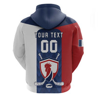 Custom France Hockey Hoodie Les Bleus Go Champions