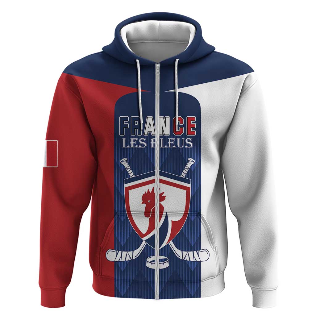Custom France Hockey Hoodie Les Bleus Go Champions
