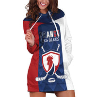 Custom France Hockey Hoodie Dress Les Bleus Go Champions