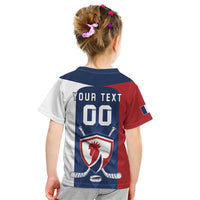Custom France Hockey Kid T Shirt Les Bleus Go Champions