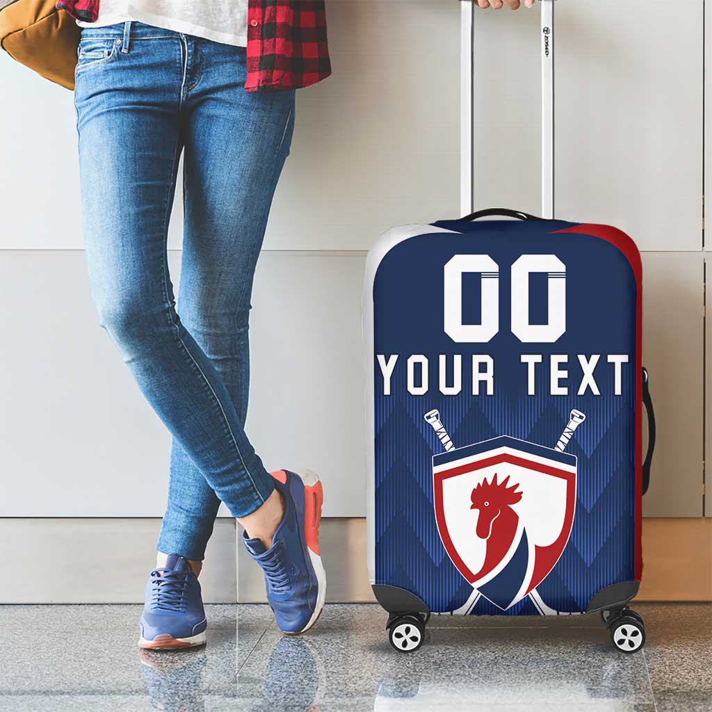 Custom France Hockey Luggage Cover Les Bleus Go Champions