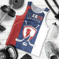 Custom France Hockey Men Tank Top Les Bleus Go Champions
