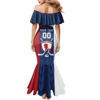 Custom France Hockey Mermaid Dress Les Bleus Go Champions