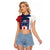 Custom France Hockey Raglan Cropped T Shirt Les Bleus Go Champions