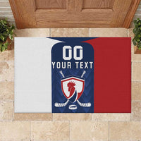 Custom France Hockey Rubber Doormat Les Bleus Go Champions