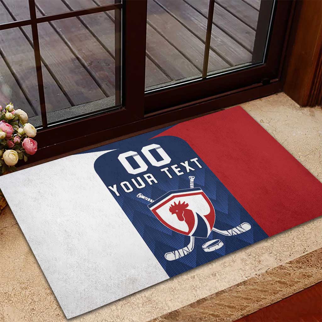 Custom France Hockey Rubber Doormat Les Bleus Go Champions