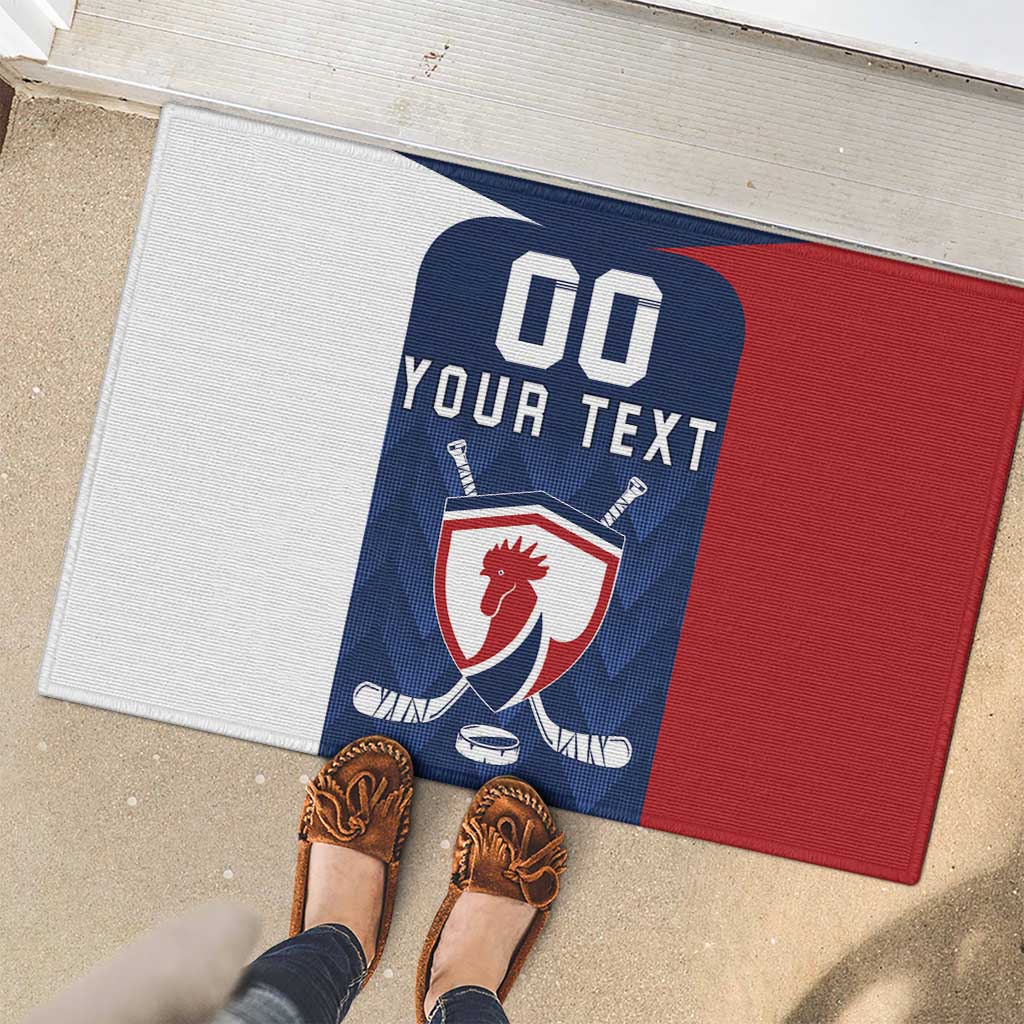 Custom France Hockey Rubber Doormat Les Bleus Go Champions