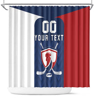 Custom France Hockey Shower Curtain Les Bleus Go Champions