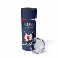 Custom France Hockey Skinny Tumbler Les Bleus Go Champions