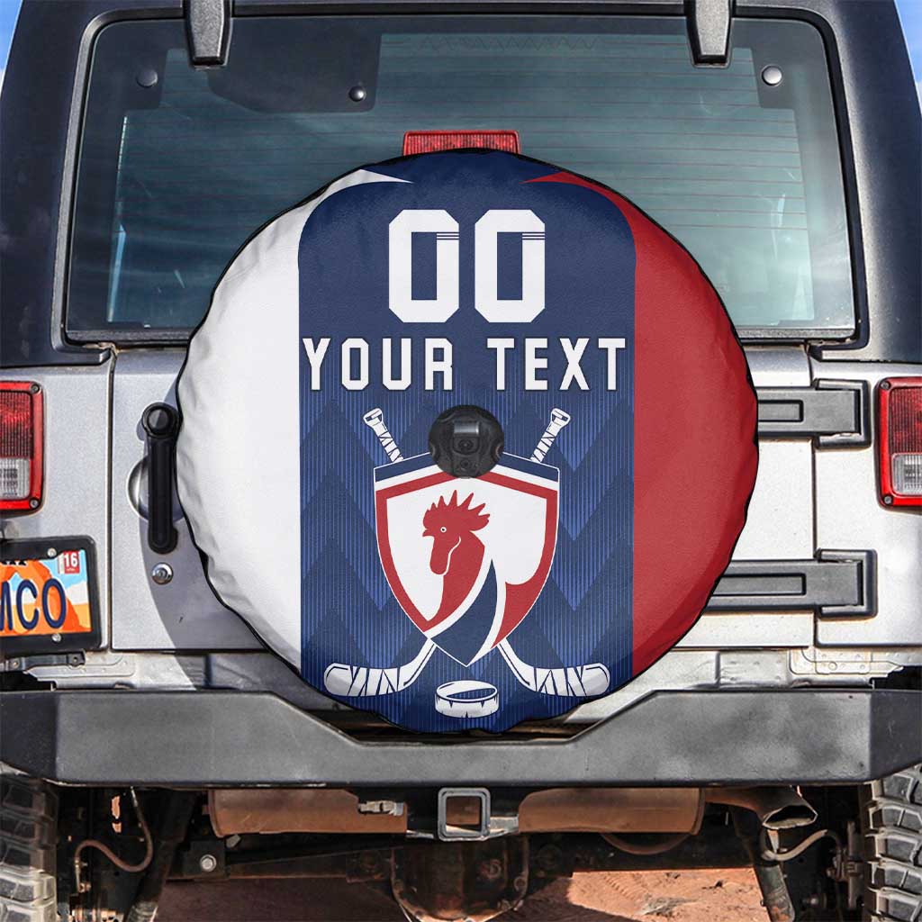 Custom France Hockey Spare Tire Cover Les Bleus Go Champions