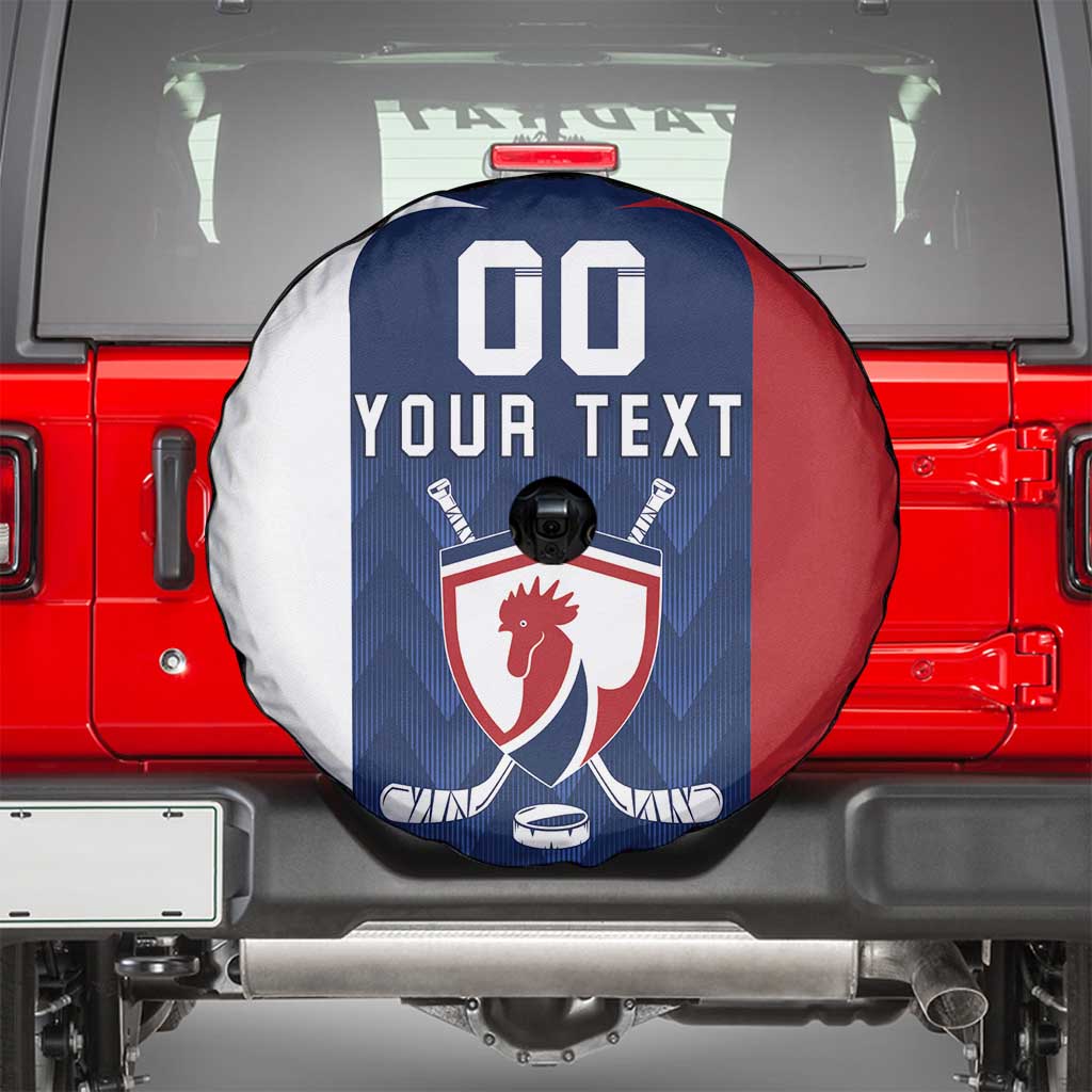 Custom France Hockey Spare Tire Cover Les Bleus Go Champions