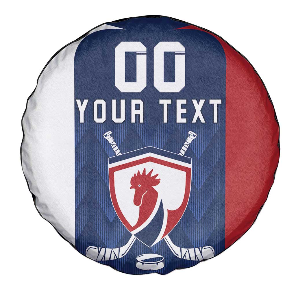 Custom France Hockey Spare Tire Cover Les Bleus Go Champions