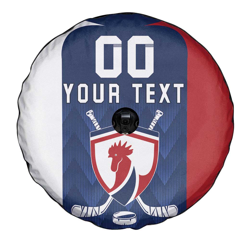 Custom France Hockey Spare Tire Cover Les Bleus Go Champions
