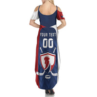 Custom France Hockey Summer Maxi Dress Les Bleus Go Champions
