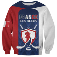 Custom France Hockey Sweatshirt Les Bleus Go Champions