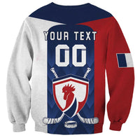 Custom France Hockey Sweatshirt Les Bleus Go Champions