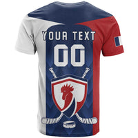 Custom France Hockey T Shirt Les Bleus Go Champions