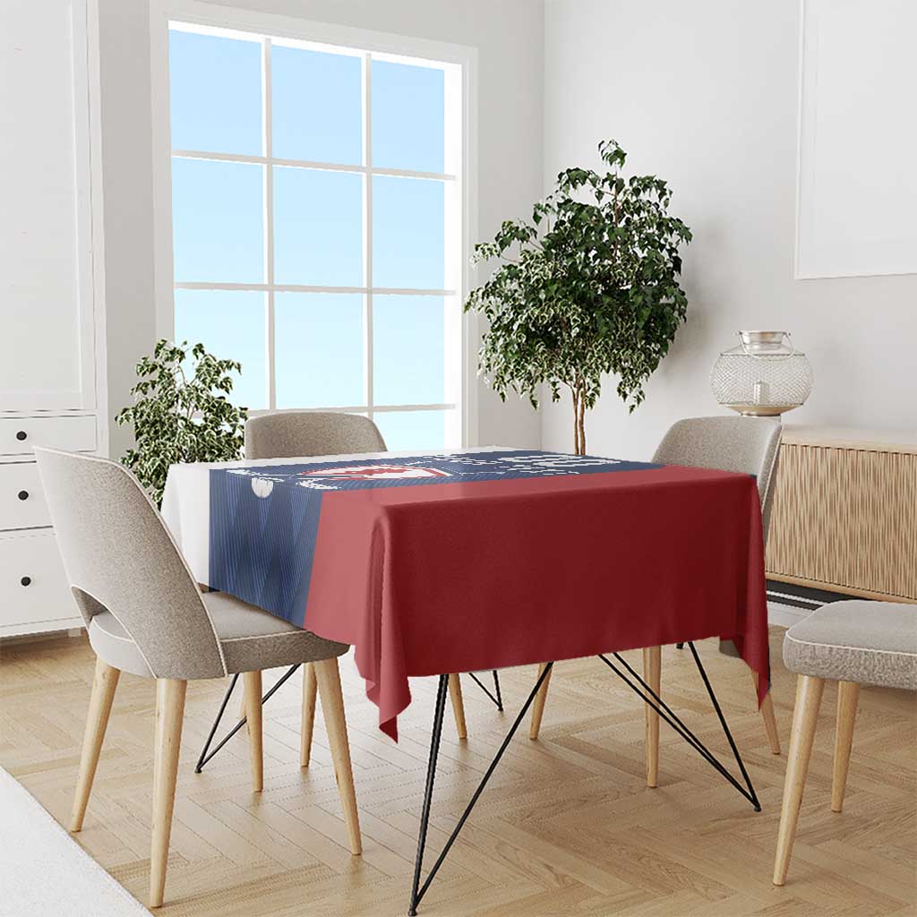 Custom France Hockey Tablecloth Les Bleus Go Champions